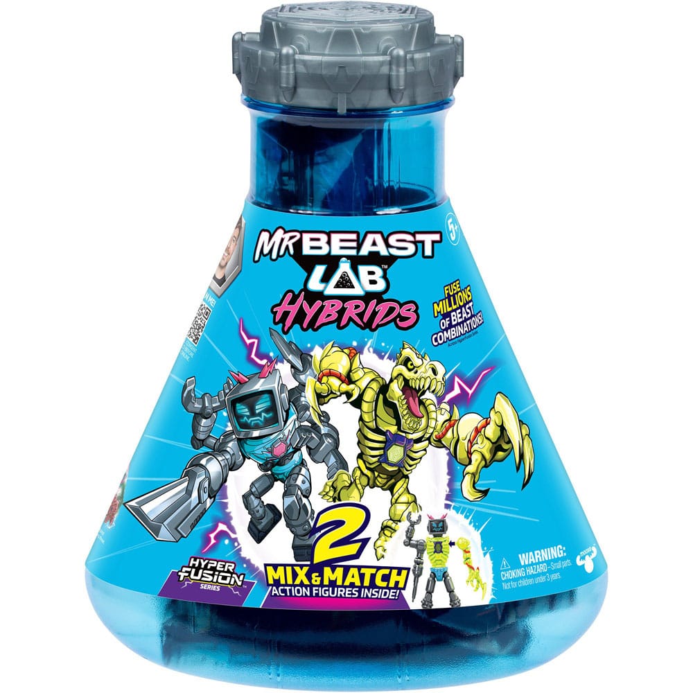 Mr. Beast Lab Hybrids Series 2 Mini Figuren 2er-Pack Lab-Bot vs Gid Skeleton 11 cm P066628