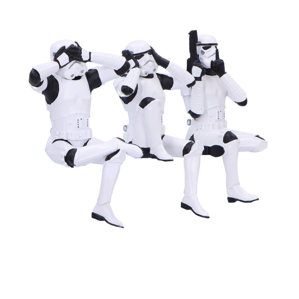 Stormtrooper Figures Three Wise Sitting Stormtroopers 11 cm P052705