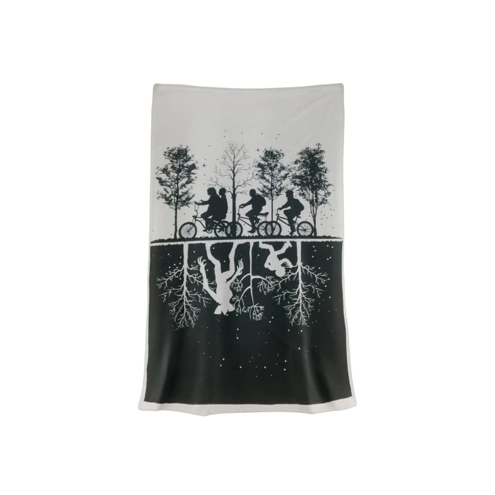 Stranger Things Throw Blanket Black & White 100 x 150 cm P065694