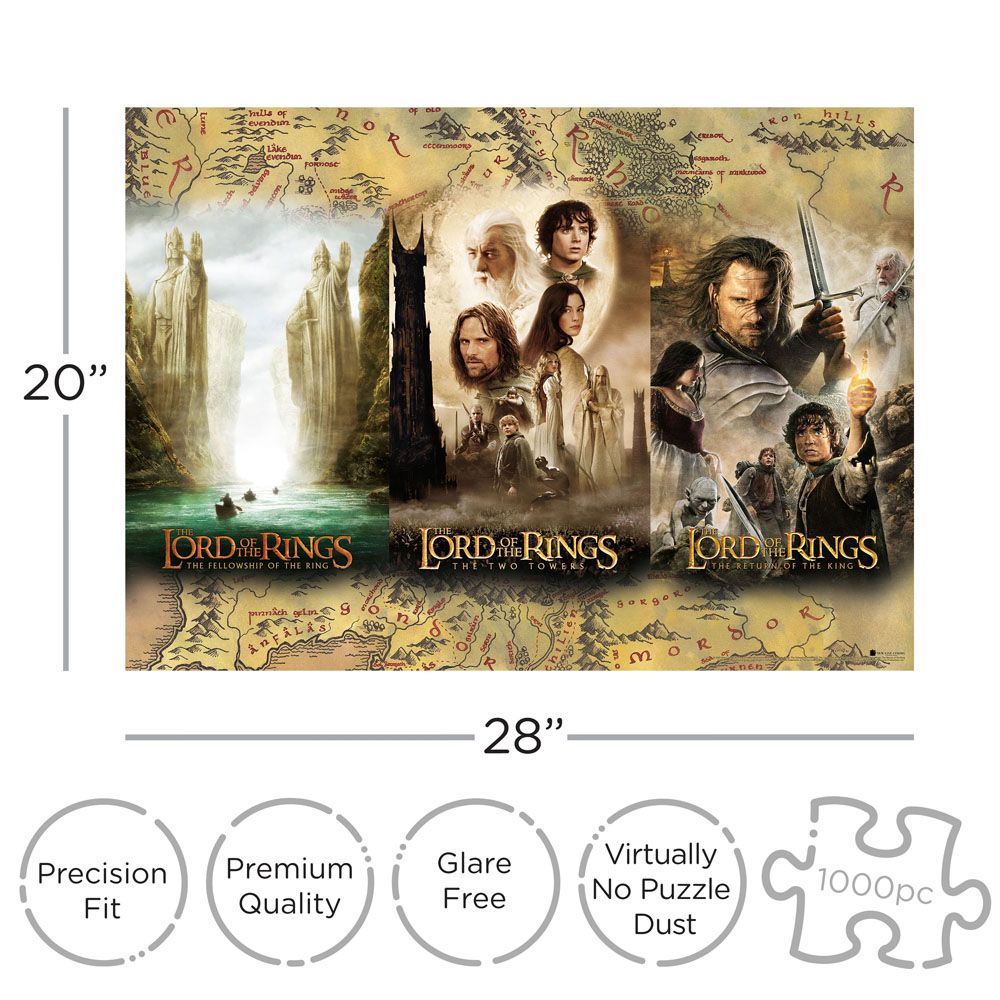 Lord of the Rings Jigsaw Puzzle Triptych (1000 pieces) P052932