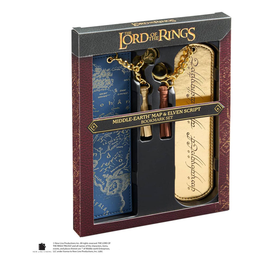 The Lord of the Rings Bookmarks 2-Pack Middle Earth and Elven script P066629