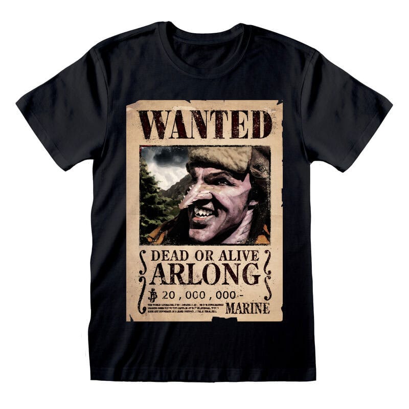 One Piece T-Shirt Arlong Wanted Poster Size XL P072423