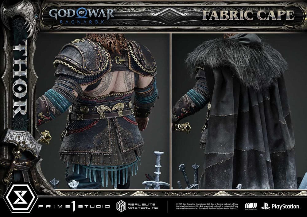 God of War: Ragnarök Real Elite Masterline Series Statue 1/3 Thor 105 cm P054056