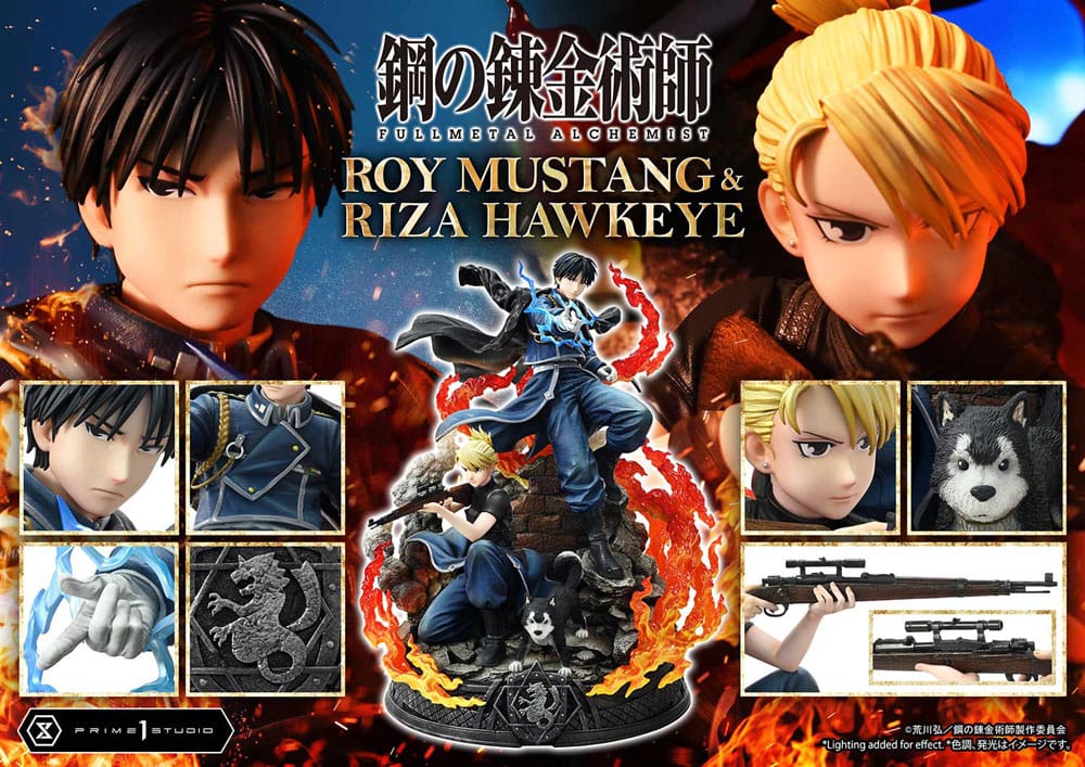 Fullmetal Alchemist Concept Masterline Statue 1/6 Roy Mustang & Riza Hawkeye Regular Version 50 cm P054075