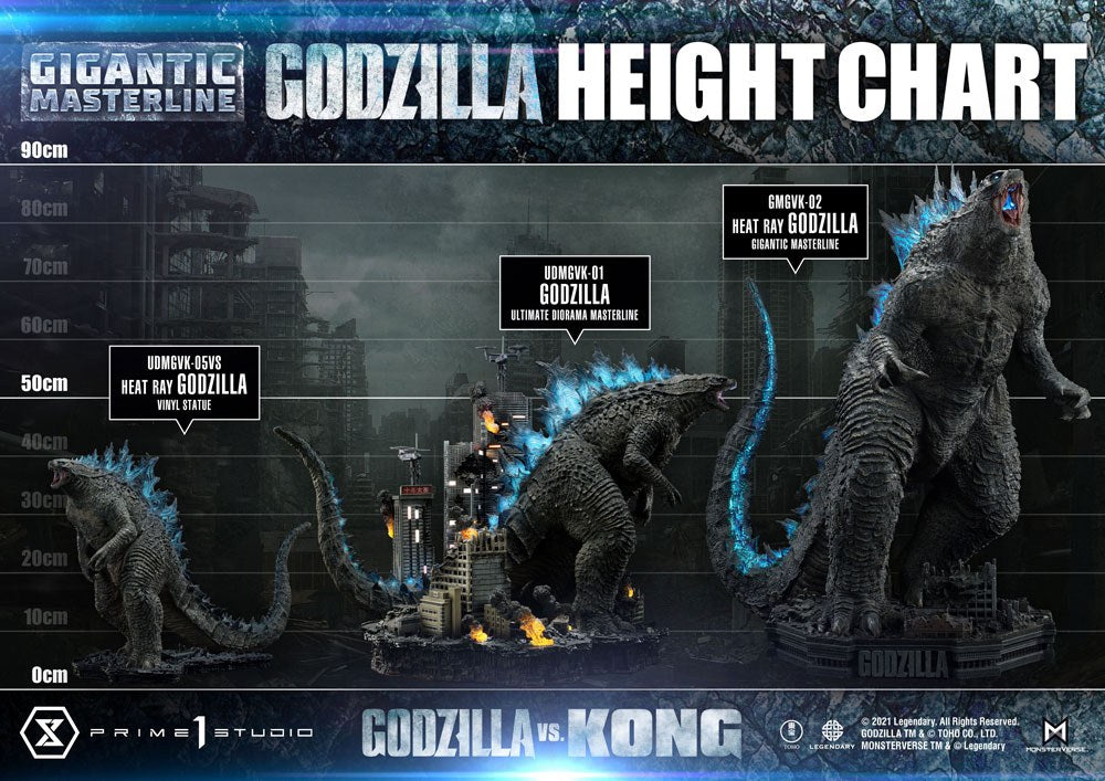 Godzilla vs. Kong Giant Masterline Statue Heat Ray Godzilla 87 cm P054108