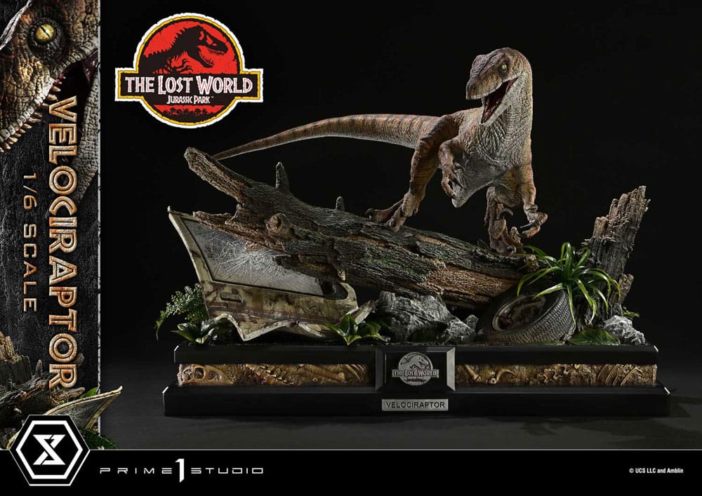 Jurassic Park II Legacy Museum Collection Statue 1/6 Velociraptor Bonus Version 41 cm P054128
