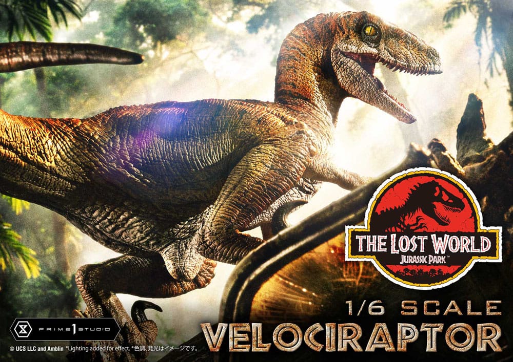 Jurassic Park II Legacy Museum Collection Statue 1/6 Velociraptor Bonus Version 41 cm P054128