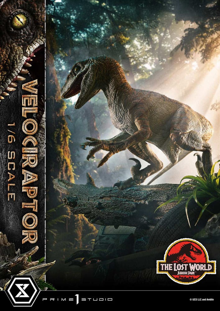 Jurassic Park II Legacy Museum Collection Statue 1/6 Velociraptor Bonus Version 41 cm P054128