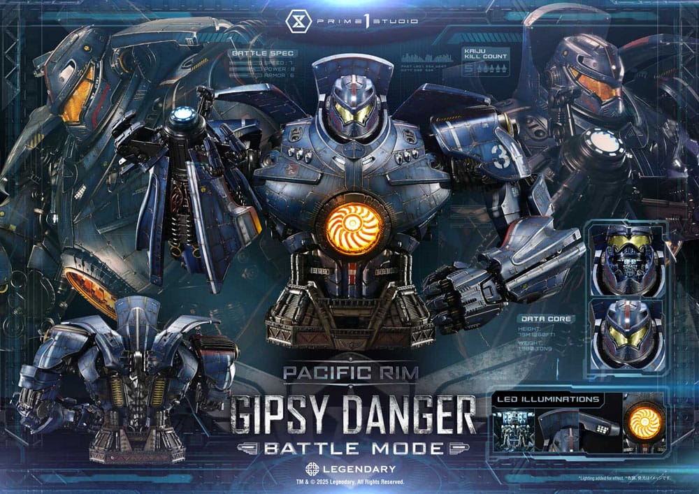 Pacific Rim Life Size Bust 1/1 Gipsy Danger Battle Mode 75 cm P054134