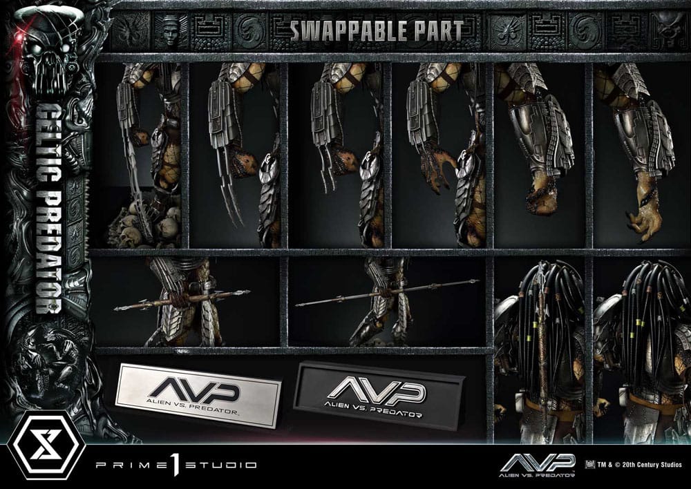The Alien vs. Predator Museum Masterline Series Statue 1/3 Celtic Predator Bonus Ver. 95 cm P054174