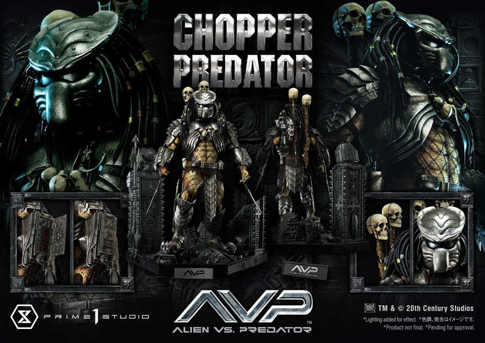 The Alien vs. Predator Museum Masterline Series Statue 1/3 Chopper Predator 103 cm P054175