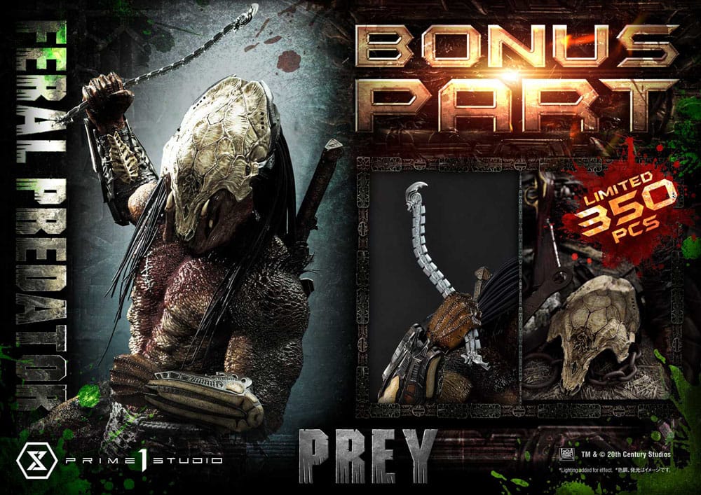 Prey (Movie) Museum Masterline Series Statue 1/3 Feral Predator Deluxe Bonus Version 89 cm P054178