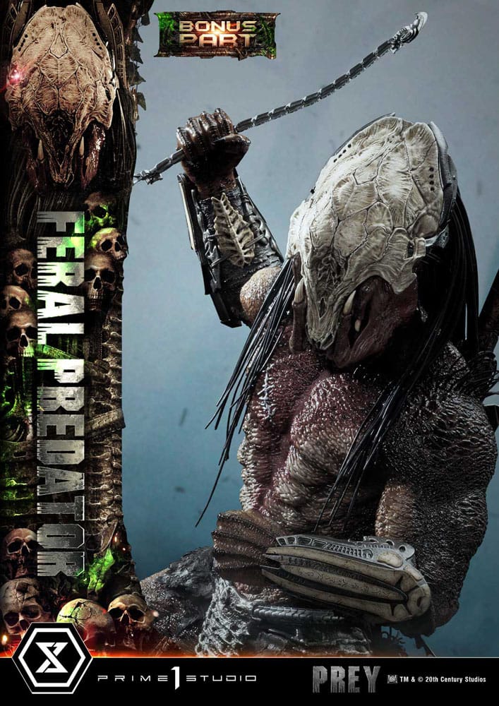 Prey (Movie) Museum Masterline Series Statue 1/3 Feral Predator Deluxe Bonus Version 89 cm P054178