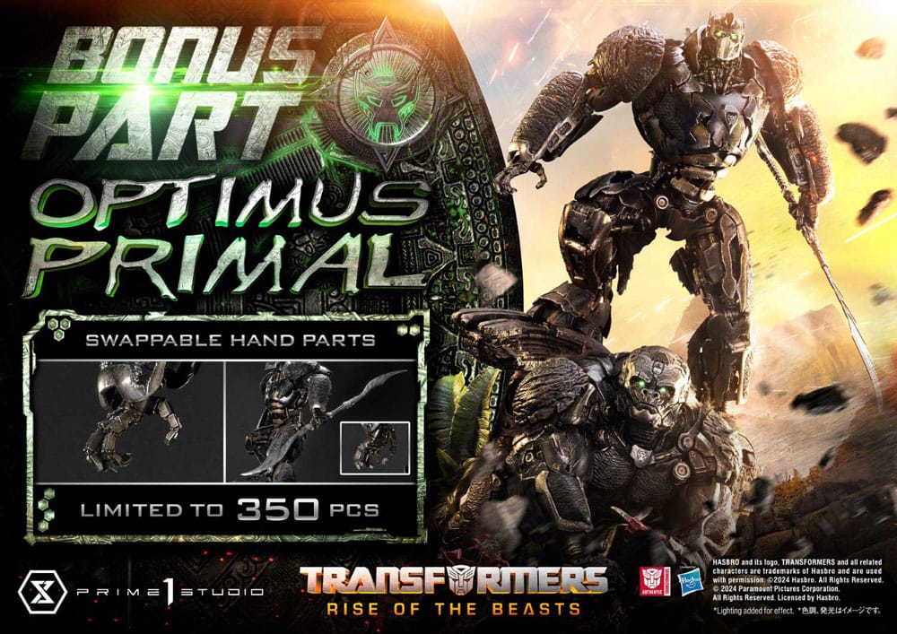 Transformers: Rise of the Beasts Museum Masterline Statue Optimus Primal Ultimate Bonus Version 72 cm P054193