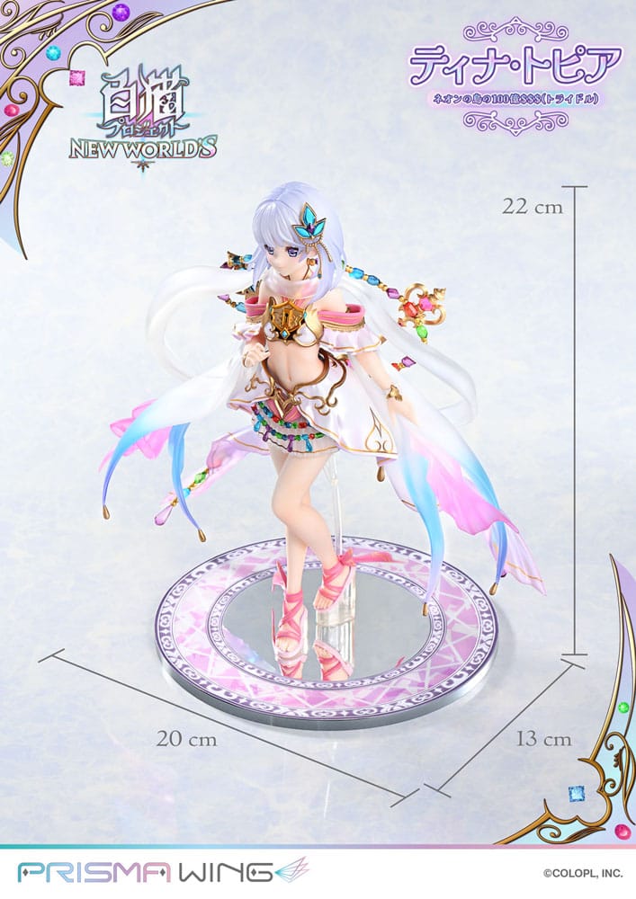 White Cat Project Prisma Wing PVC Statue 1/7 Tina Topia (The 10 Billion Tridollars of Neon Island) 22 cm P054314