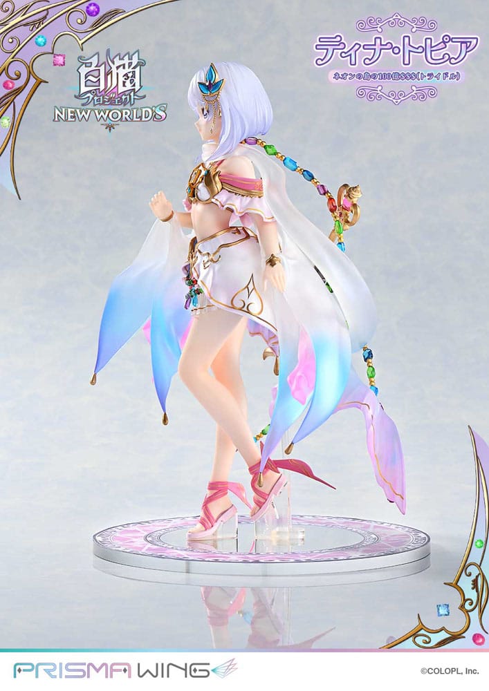 White Cat Project Prisma Wing PVC Statue 1/7 Tina Topia (The 10 Billion Tridollars of Neon Island) 22 cm P054314