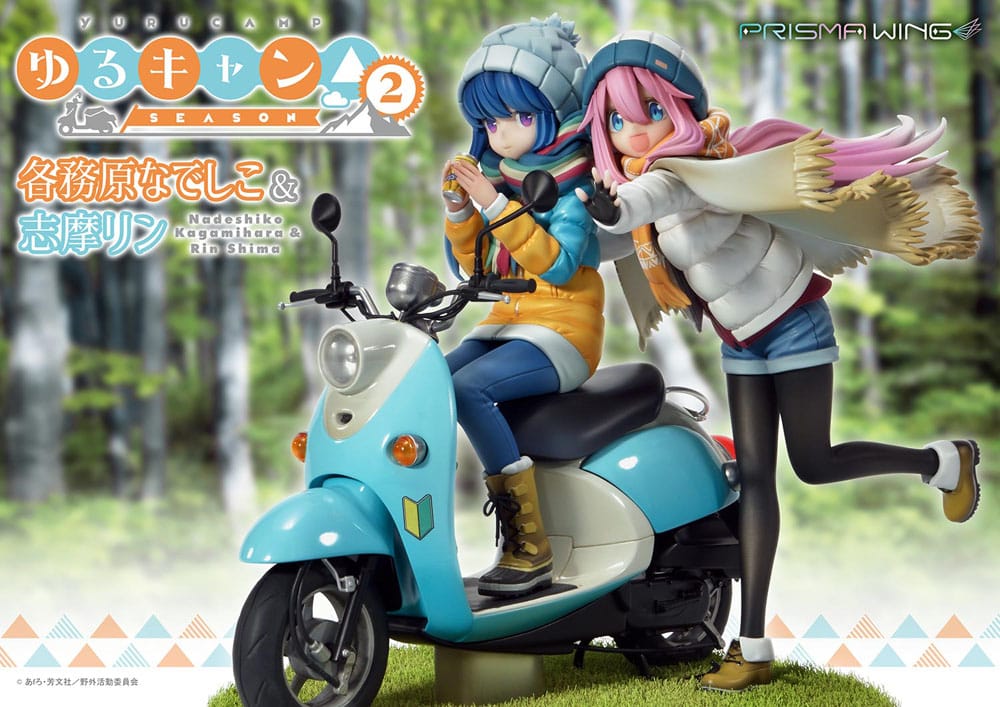 Laid-Back Camp Prisma Wing PVC Statue 1/7 Nadeshiko Kagamihara & Rin Shima 24 cm P054326