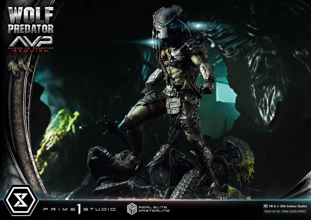 Alien vs. Predator Real Elite Masterline Series Statue 1/3 Requiem Wolf Predator 95 cm P054328