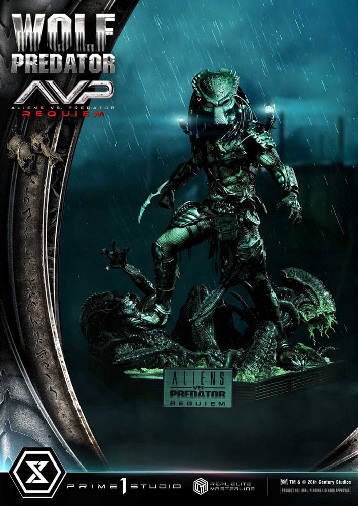Alien vs. Predator Real Elite Masterline Series Statue 1/3 Requiem Wolf Predator 95 cm P054328