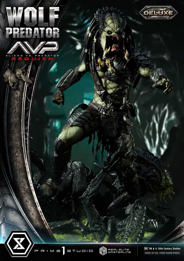 Alien vs. Predator Real Elite Masterline Series Statue 1/3 Requiem Wolf Predator Deluxe Ver. 95 cm P054329