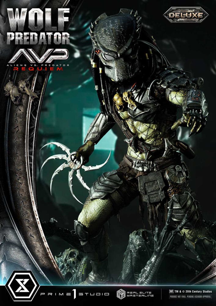 Alien vs. Predator Real Elite Masterline Series Statue 1/3 Requiem Wolf Predator Deluxe Ver. 95 cm P054329