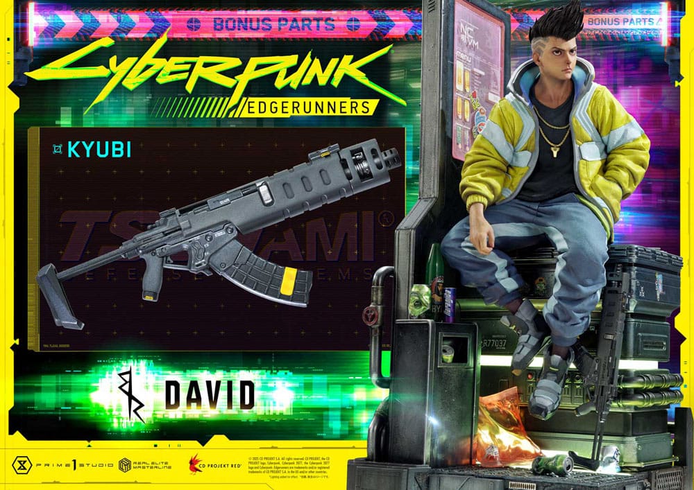Cyberpunk: Edgerunners Real Elite Masterline Series Statue 1/4 David Deluxe Bonus Version 58 cm P054336