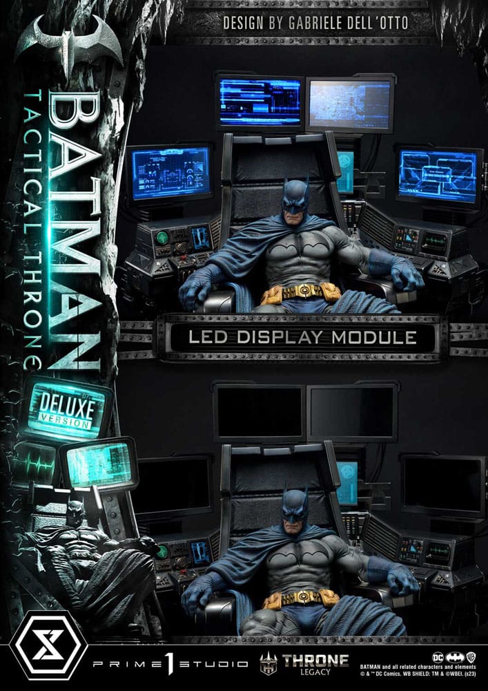 DC Comics Throne Legacy Collection Statue 1/3 Batman Tactical Throne Deluxe Version 57 cm P054369