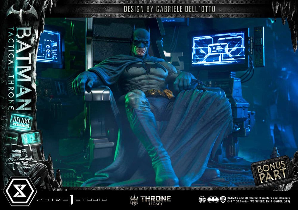 DC Comics Throne Legacy Collection Statue 1/3 Batman Tactical Throne Deluxe Bonus Version 57 cm P054370