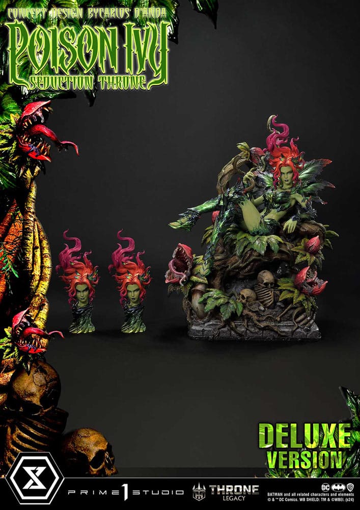 DC Comics Throne Legacy Collection Statue 1/4 Batman Poison Ivy Seduction Throne Deluxe Version 55 cm P054379