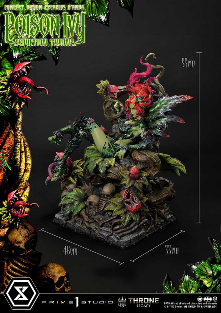 DC Comics Throne Legacy Collection Statue 1/4 Batman Poison Ivy Seduction Throne Deluxe Version 55 cm P054379