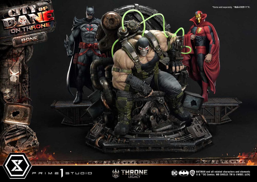DC Comics Throne Legacy Collection Statue Statue 1/4 Batman Bane on Throne Deluxe Bonus Version 61 cm P054381