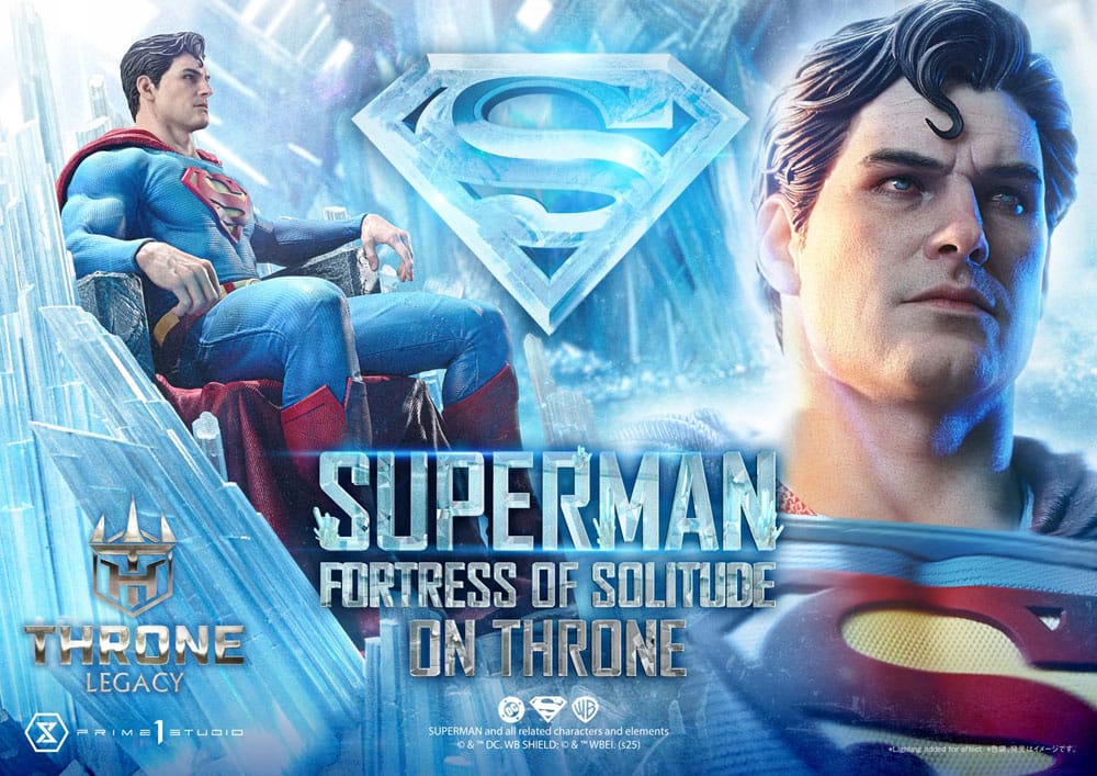DC Comics Throne Legacy Collection Statue Statue 1/4 Superman Fortress of Solitude on Throne (Design by Gabriele Dell'Otto) 52 cm P054385