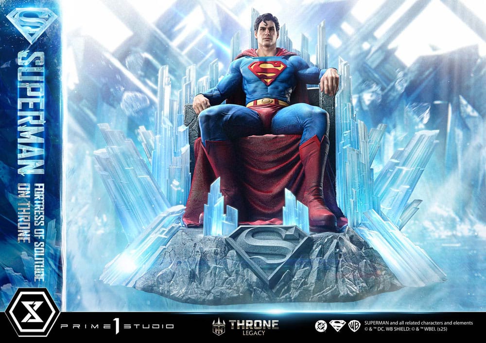 DC Comics Throne Legacy Collection Statue Statue 1/4 Superman Fortress of Solitude on Throne (Design by Gabriele Dell'Otto) 52 cm P054385