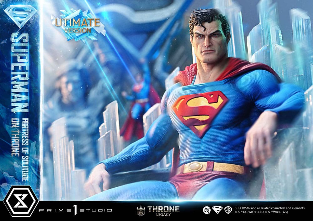 DC Comics Throne Legacy Collection Statue Statue 1/4 Superman Fortress of Solitude on Throne (Design by Gabriele Dell'Otto) Ultimate Version 52 cm P054386