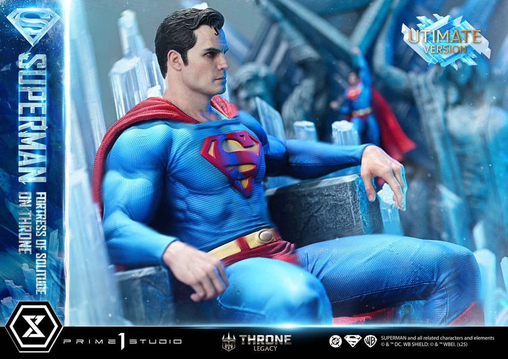 DC Comics Throne Legacy Collection Statue Statue 1/4 Superman Fortress of Solitude on Throne (Design by Gabriele Dell'Otto) Ultimate Version 52 cm P054386