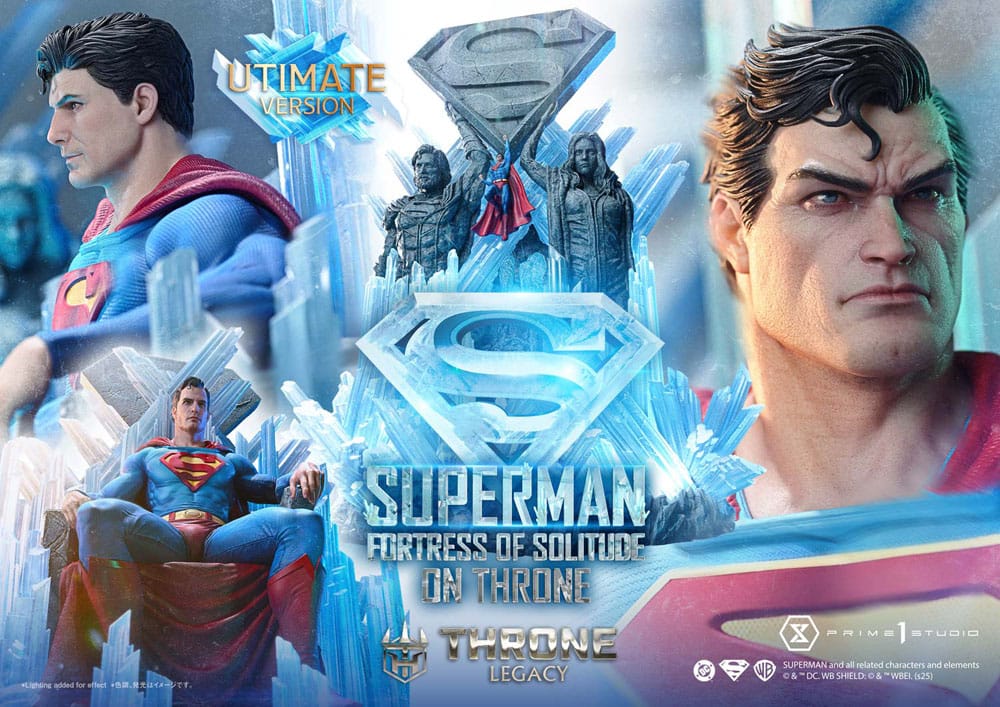 DC Comics Throne Legacy Collection Statue Statue 1/4 Superman Fortress of Solitude on Throne (Design by Gabriele Dell'Otto) Ultimate Bonus Version P054387