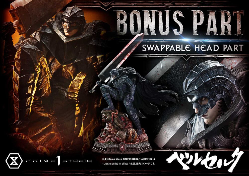 Berserk Ultimate Premium Masterline Series Statue 1/4 Guts, Berserker Armor Grunbeld vs. Guts Deluxe Bonus Version 94 cm P054420
