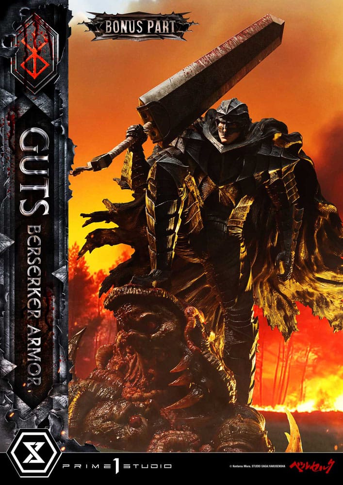 Berserk Ultimate Premium Masterline Series Statue 1/4 Guts, Berserker Armor Grunbeld vs. Guts Deluxe Bonus Version 94 cm P054420
