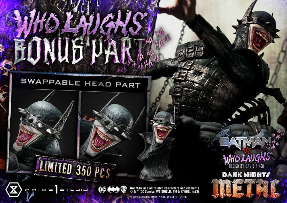 Dark Nights: Metal Ultimate Premium Masterline Series Statue 1/4 Batman VS Batman Who Laughs Deluxe Bonus Version 67 cm P054447