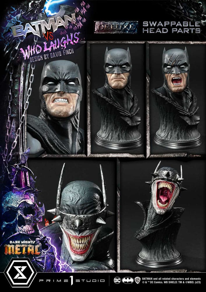 Dark Nights: Metal Ultimate Premium Masterline Series Statue 1/4 Batman VS Batman Who Laughs Deluxe Bonus Version 67 cm P054447
