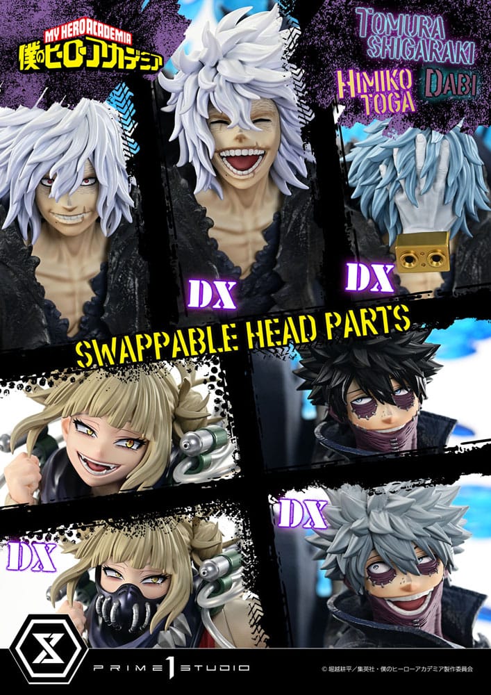 My Hero Academia Statue Ultimate Premium Masterline Tomura Tomura Shigaraki, Dabi & Himiko Toga Deluxe Version 69 cm P054485