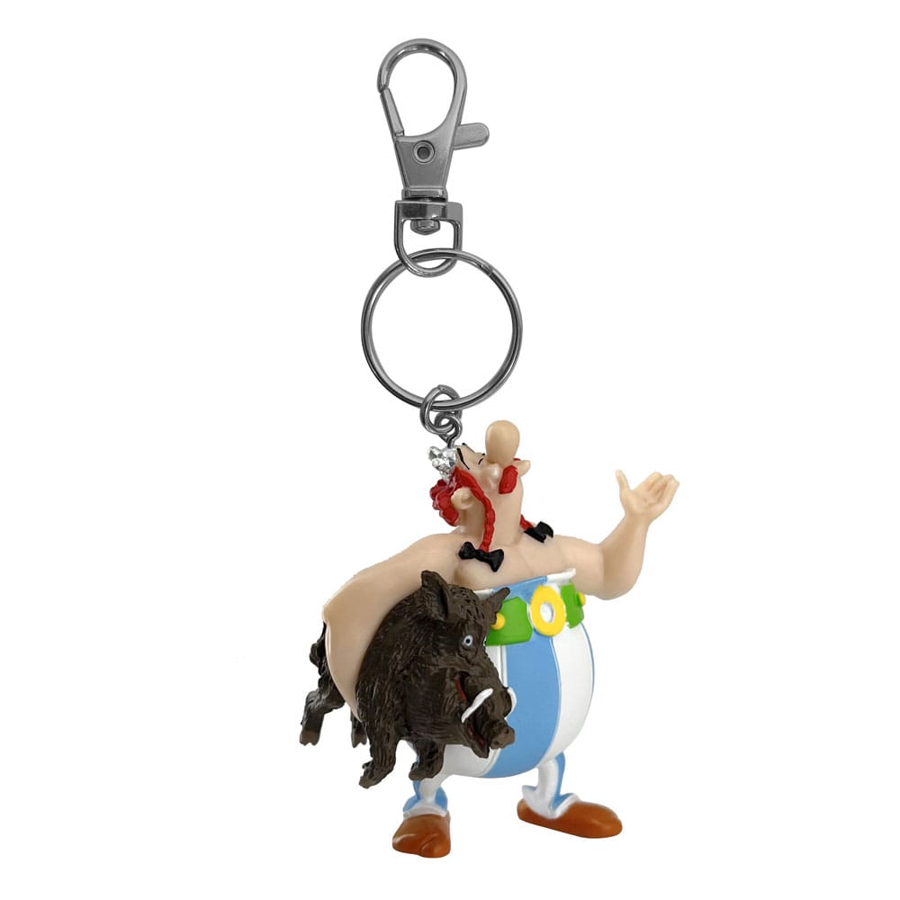 Asterix Keychain Obelix Carrying a Boar 14 cm P054508