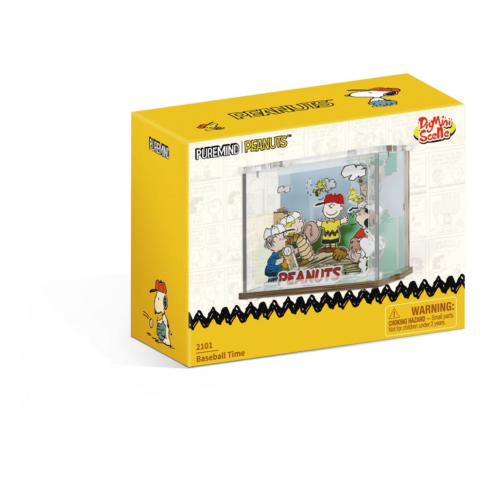 Peanuts Puremind DIY Construction Mini Scene Baseball Time P054591