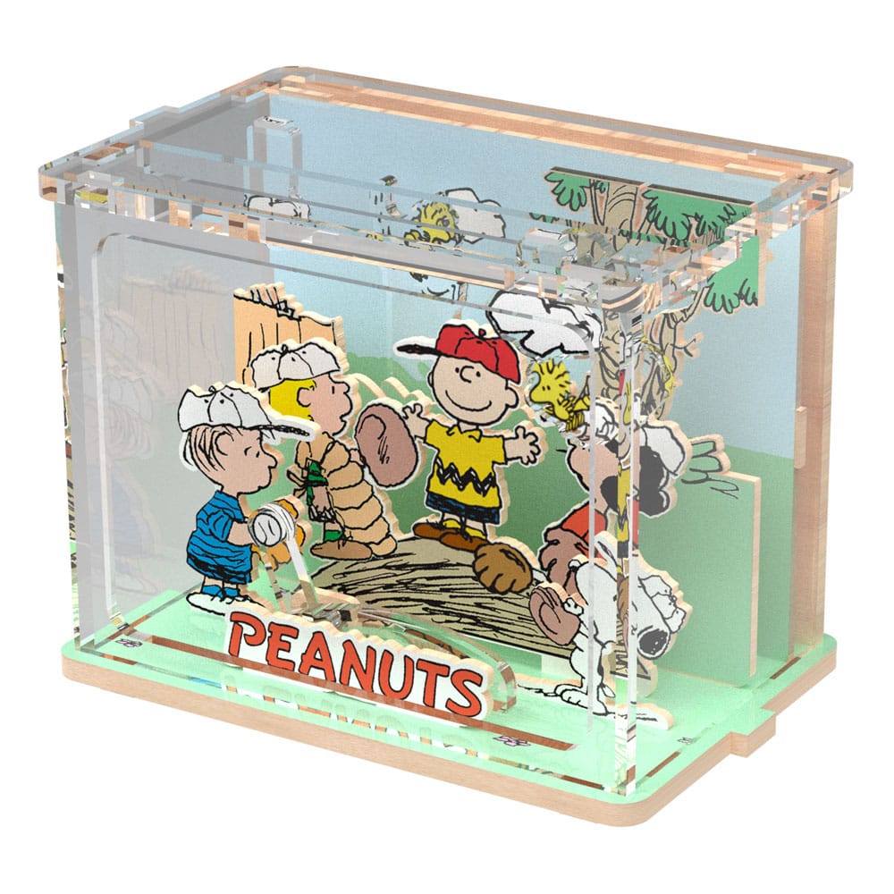 Peanuts Puremind DIY Construction Mini Scene Baseball Time P054591