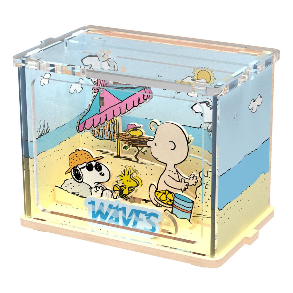 Peanuts Puremind DIY Construction Mini Scene Chilling at the Beach P054593