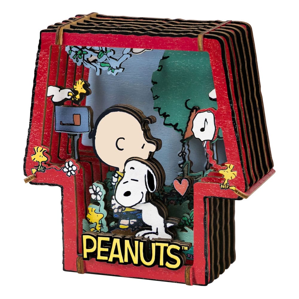 Peanuts Puremind Model Kit Wooden Theater Healing Hug P054597