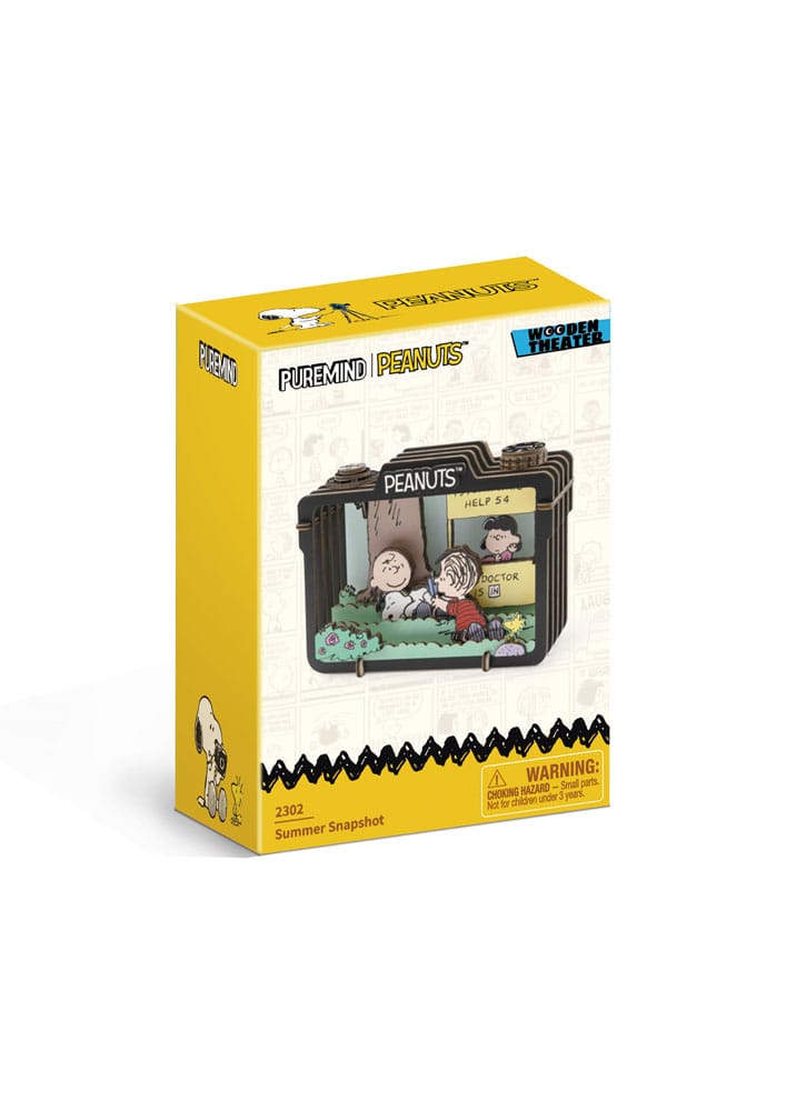 Peanuts Puremind Model Kit Wooden Theater Summer Snapshot P054598