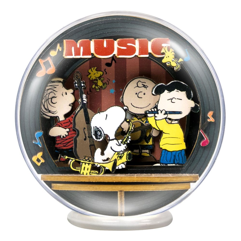 Peanuts Puremind Model Kit Globe Wooden Theater Globe Night of Music P054600