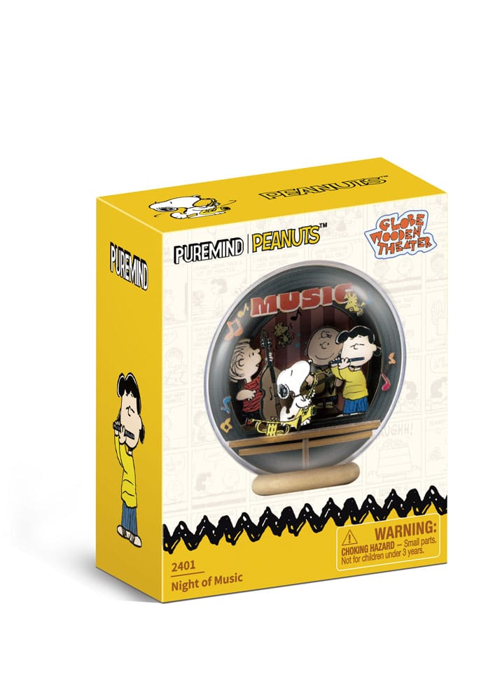 Peanuts Puremind Model Kit Globe Wooden Theater Globe Night of Music P054600