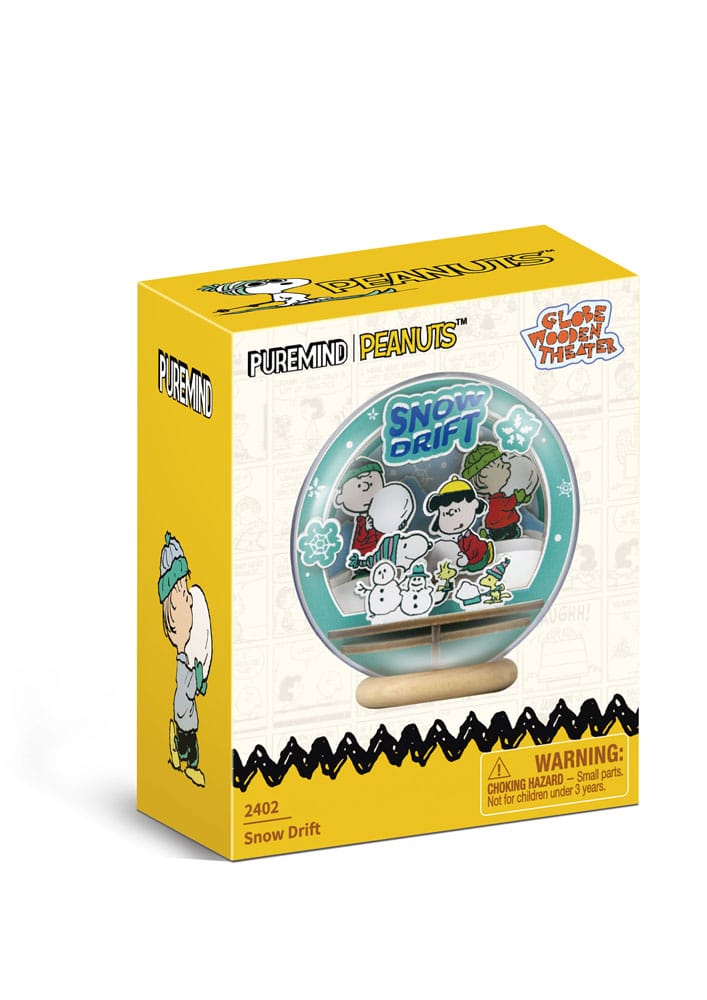 Peanuts Puremind Model Kit Wooden Theater Globe Snow Drift P054601